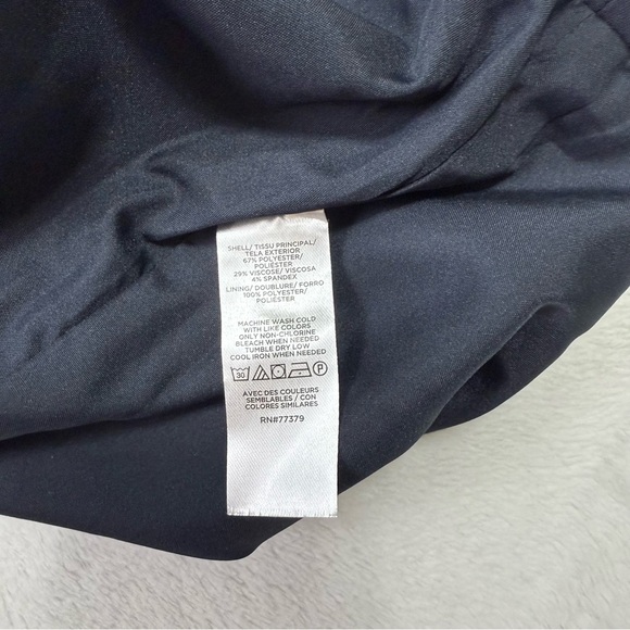 Ann Taylor Factory Navy Blue Pencil Skirt Size 14 Office Career Suit - Picture 6 of 9